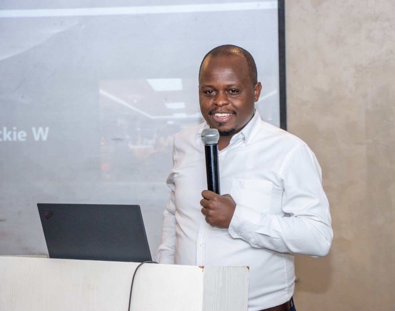 Eugene Muchai at a recent engagement